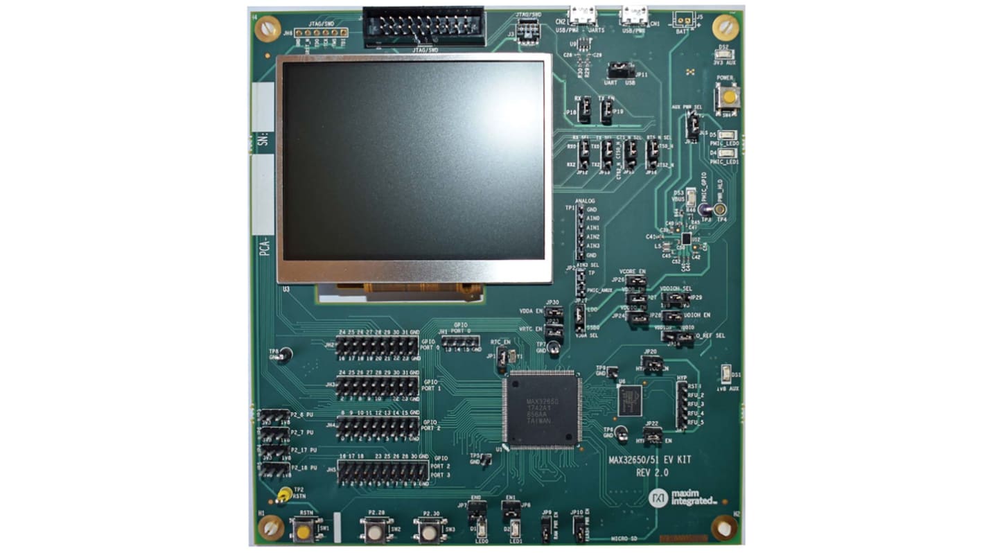 Maxim 評価キット, 評価 キット, MAX32650 Evaluation Kit, MAX32650-EVKIT#