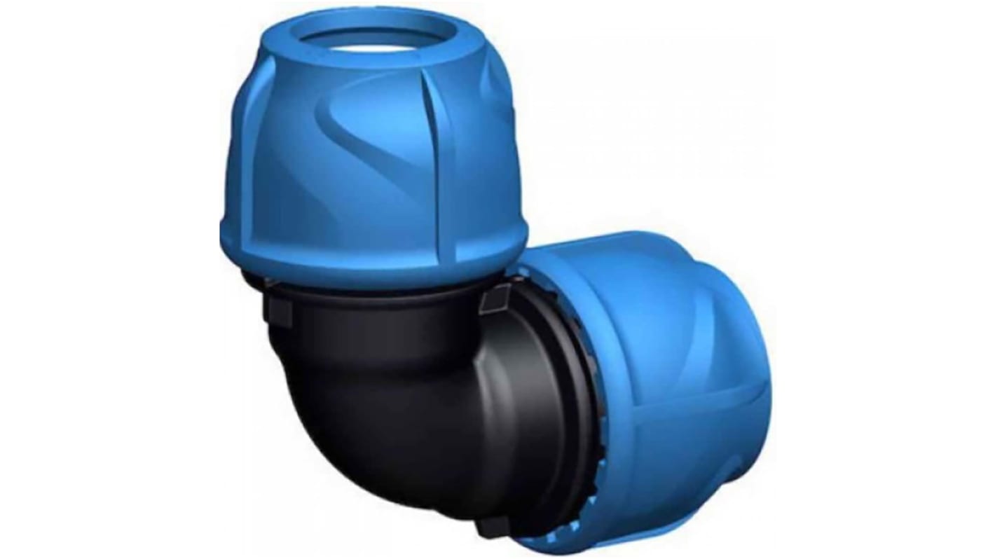 Georg Fischer Plastic Pipe Fitting, 90° Elbow, 20mm