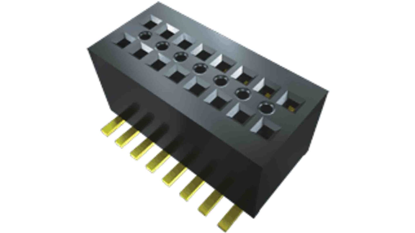 Samtec CLE Series Vertical Surface Mount PCB Socket, 60-Contact, 2-Row, 0.8mm Pitch, Solder Termination