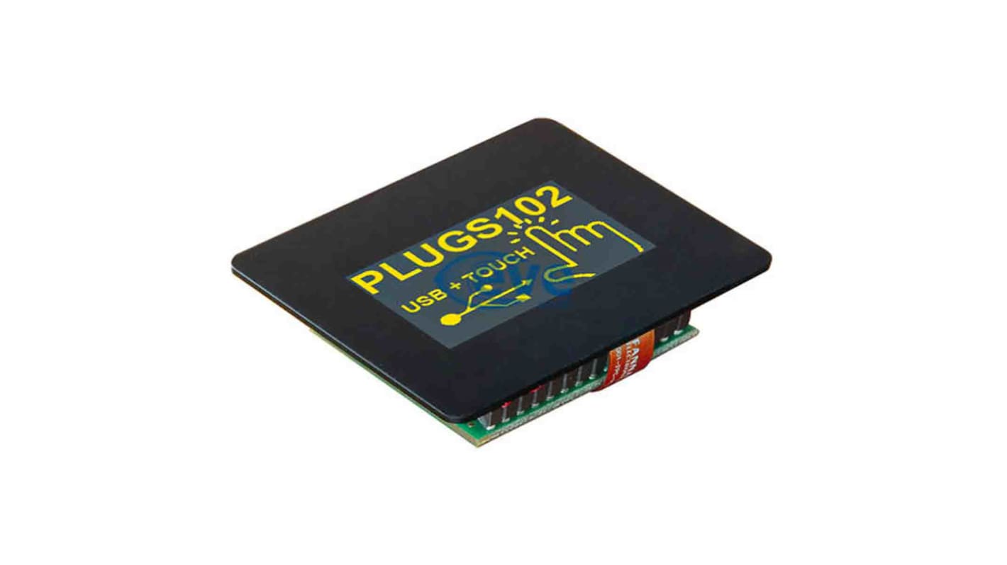 Display Visions 1.7in Yellow OLED Display 128 x 64pixels Graphics I2C, RS232, SPI, USB Interface