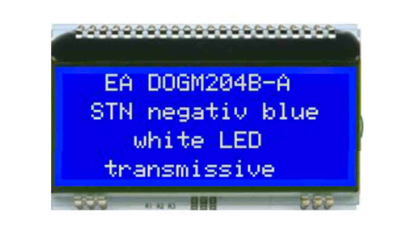 Display Visions EA DOGM204B-A EA DOG LCD Display, Blue on Blue