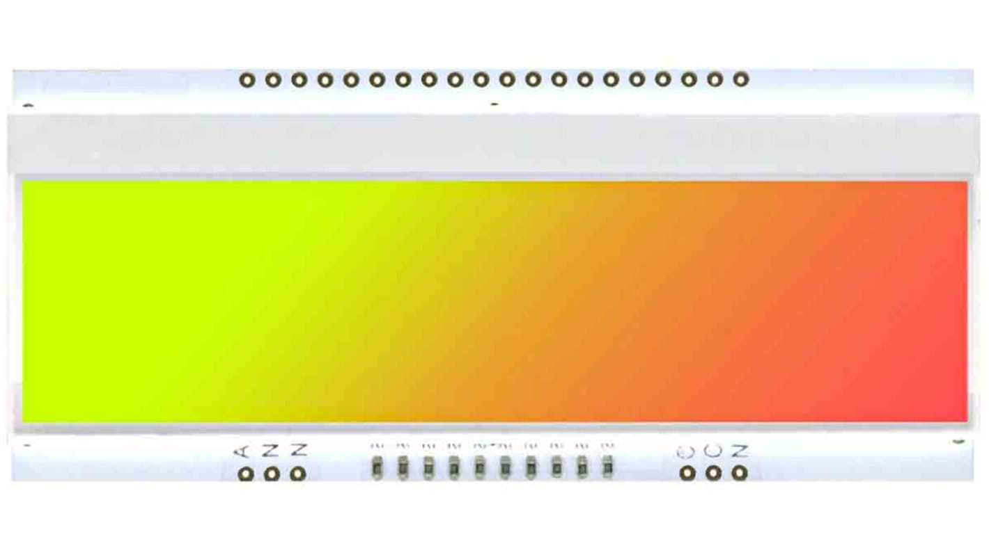 Display Visions Yellow-Green, Red Display Backlight, LED 94 x 40mm