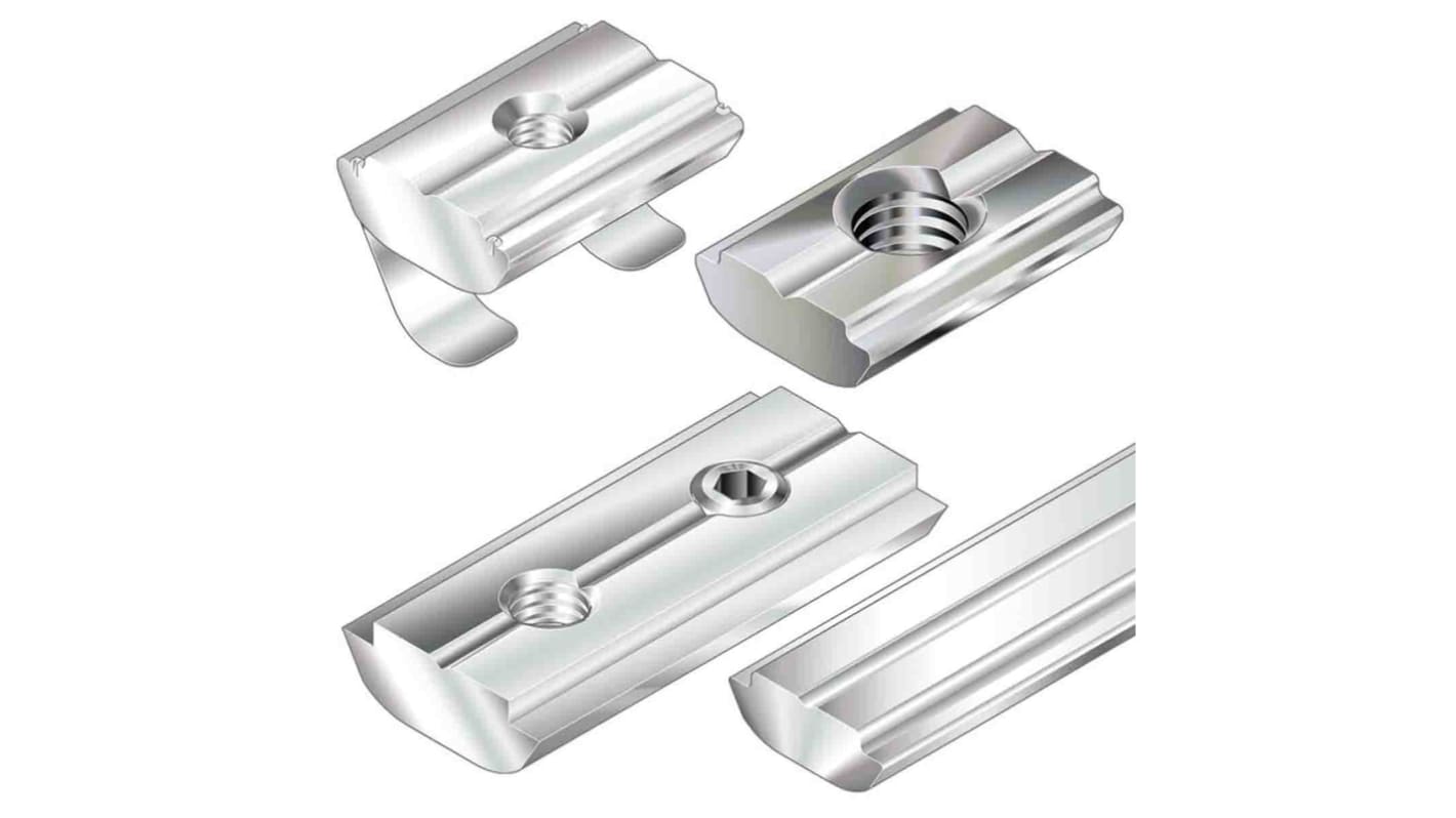Część łącząca Klocek szlifierski Rozmiar rowka 10mm Bosch Rexroth Element mocowania i łączenia Rozmiar gwintu M5