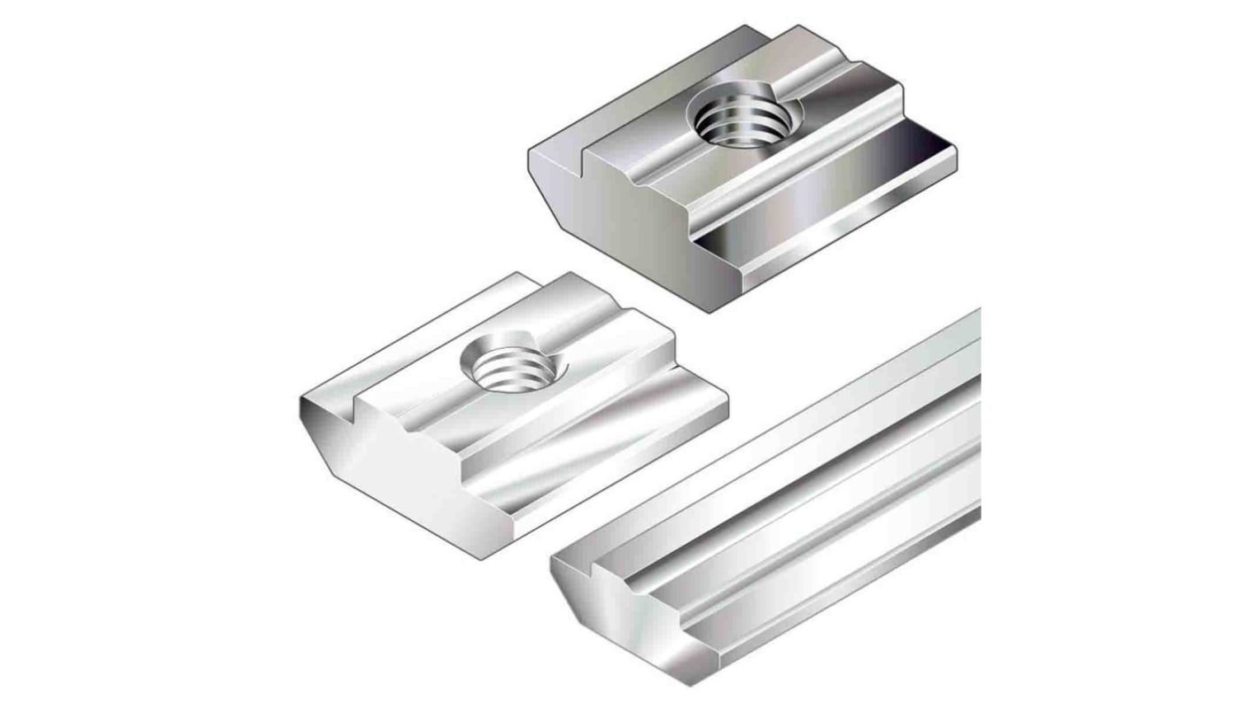 Bosch Rexroth M4 Sliding Element, Connecting Component, Strut Profile 30 mm, 40 mm, 45 mm, 50 mm, 60 mm, Groove Size 8mm