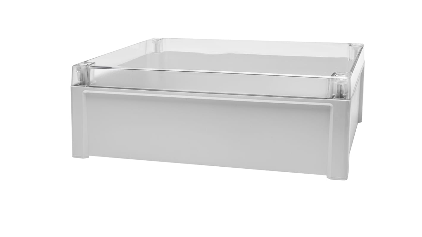 Caja de uso general RS PRO de Policarbonato Gris, 344 x 289 x 117mm, IP65