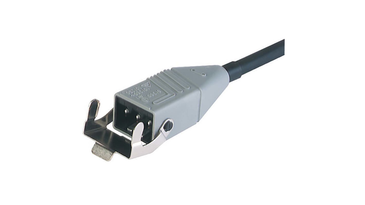 Hirschmann 3P+PE Plug to Unterminated Power Cord, 1m