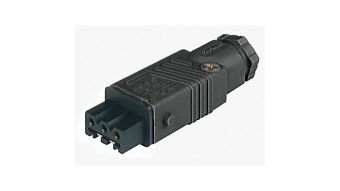 Hirschmann, ST IP54 Black Cable Mount 3P + E Industrial Power Socket, Rated At 10A, 230 V, 400 V