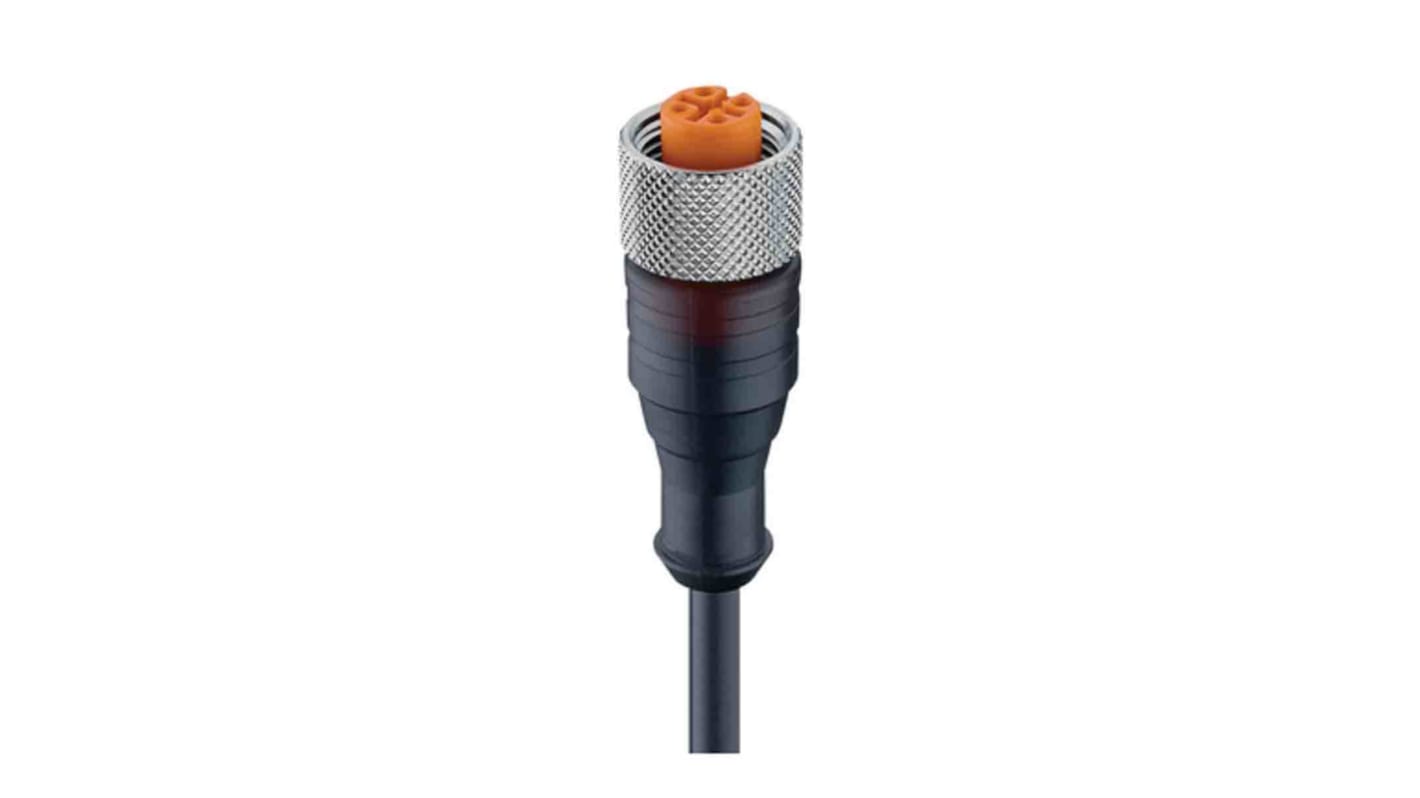 Lumberg Automation Straight 4 way M12 to Unterminated Sensor Actuator Cable, 10m