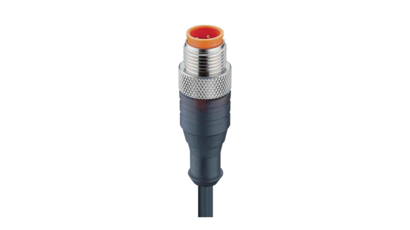 Lumberg Automation Straight Male 4 way M12 to Unterminated Sensor Actuator Cable, 2m