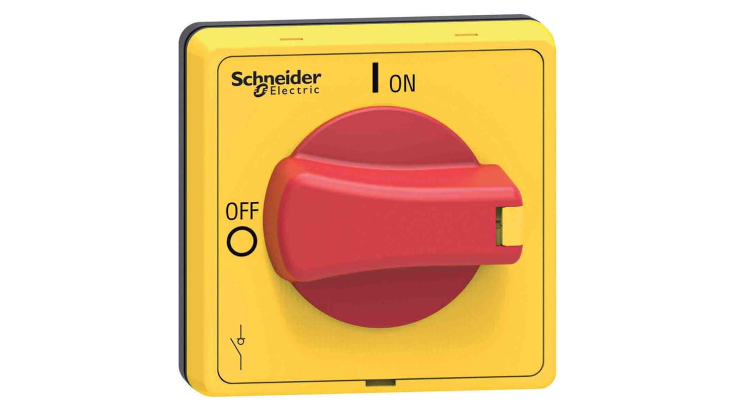 Mando giratorio Schneider Electric, 1 Bloqueos, para TeSys VLS 1.89pulgada, tirador Rojo, IP65 TeSys