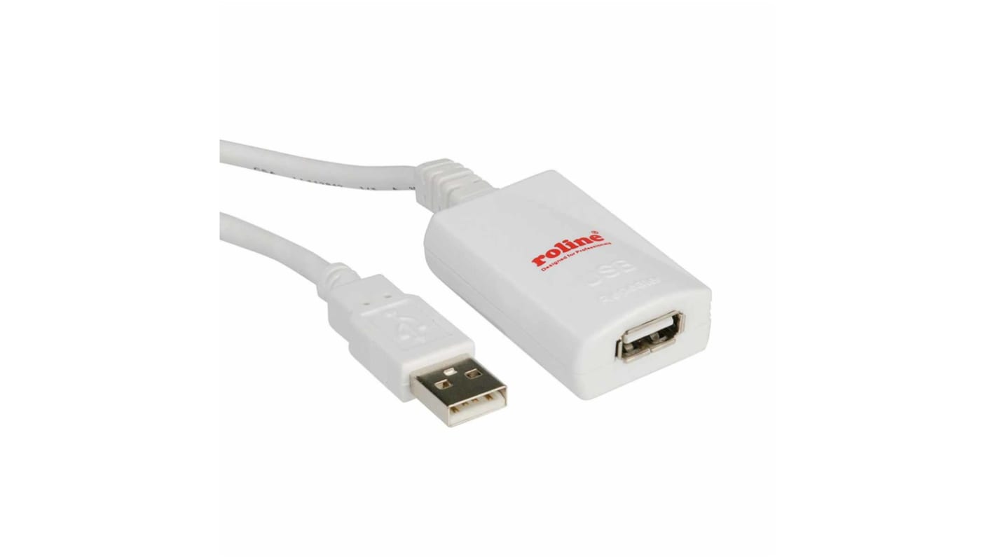 Roline 1 USB 2.0 USB Extender, up to 5m Extension Distance
