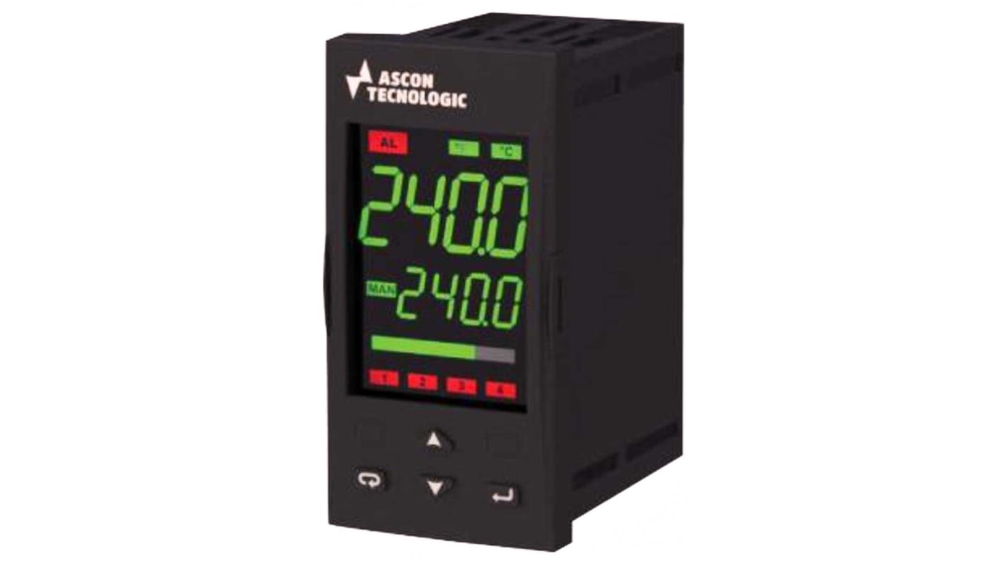 Rs-Online Termoregolatori PID Ascon KX1 24 V c.a. 24 V c.c. 48 x 96mm 4 uscite Relè SSR