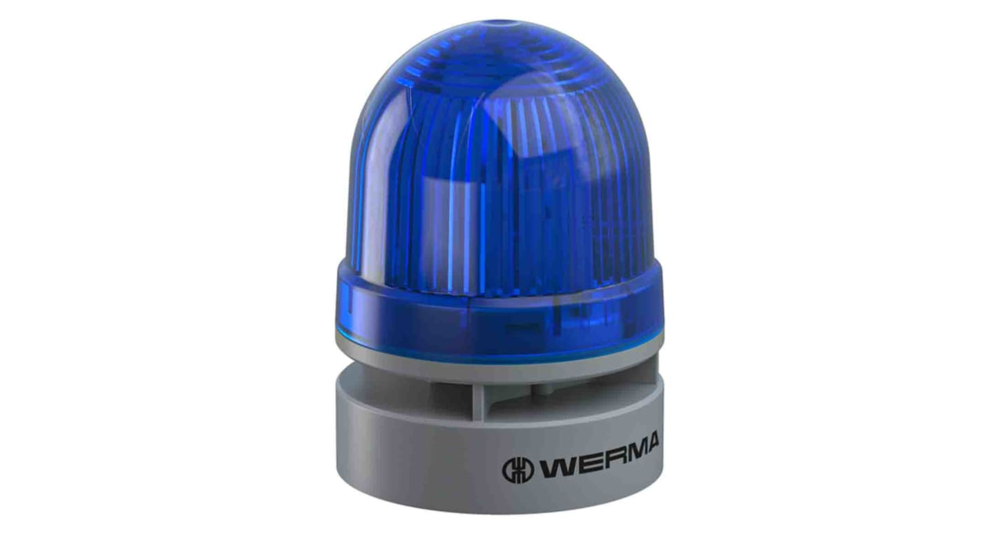 Segnalatore acustico e luminoso Werma serie EvoSIGNAL Mini, Blu, 115 → 230 V c.a., 95dB a 1 m, IP66