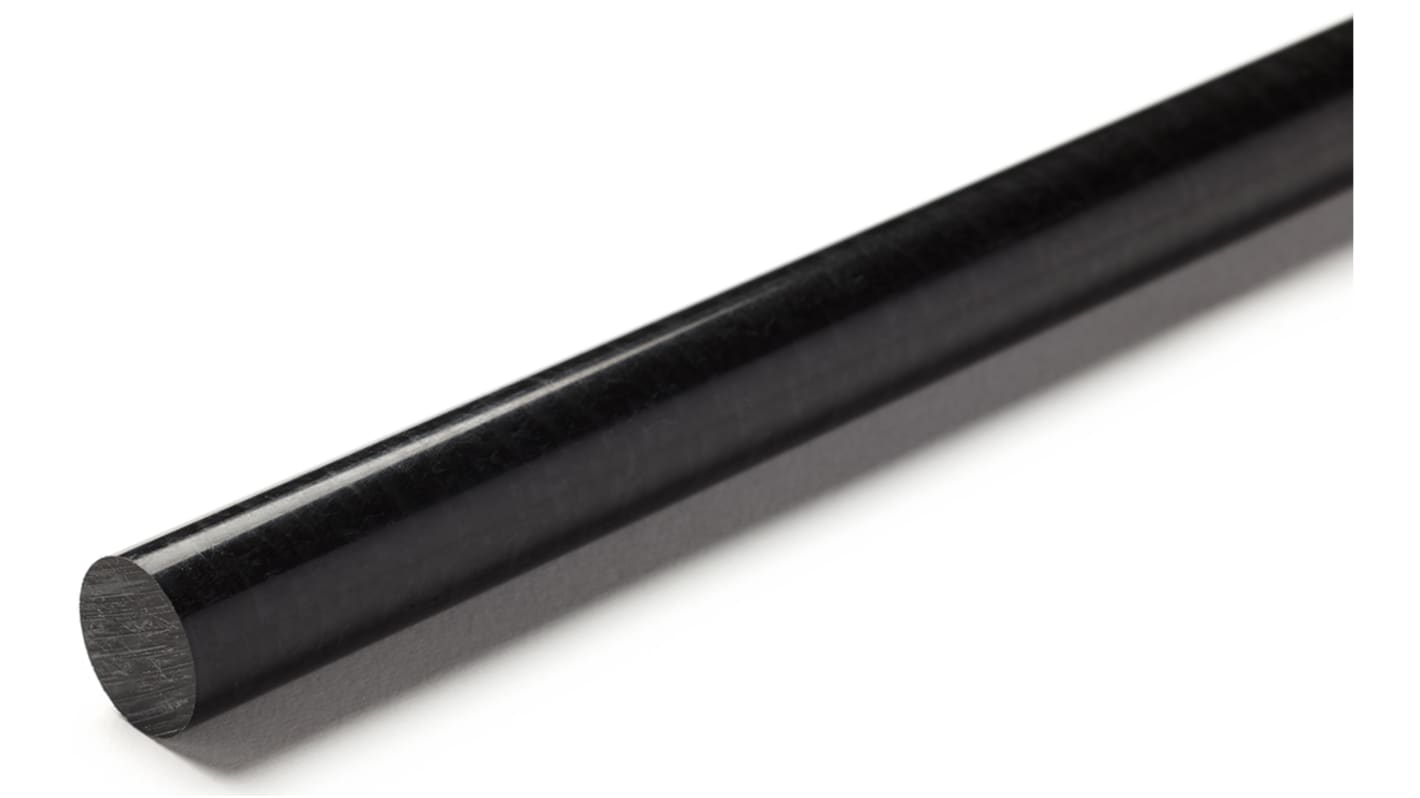 Varilla de acetal, Negro, 1m x 41.7mm