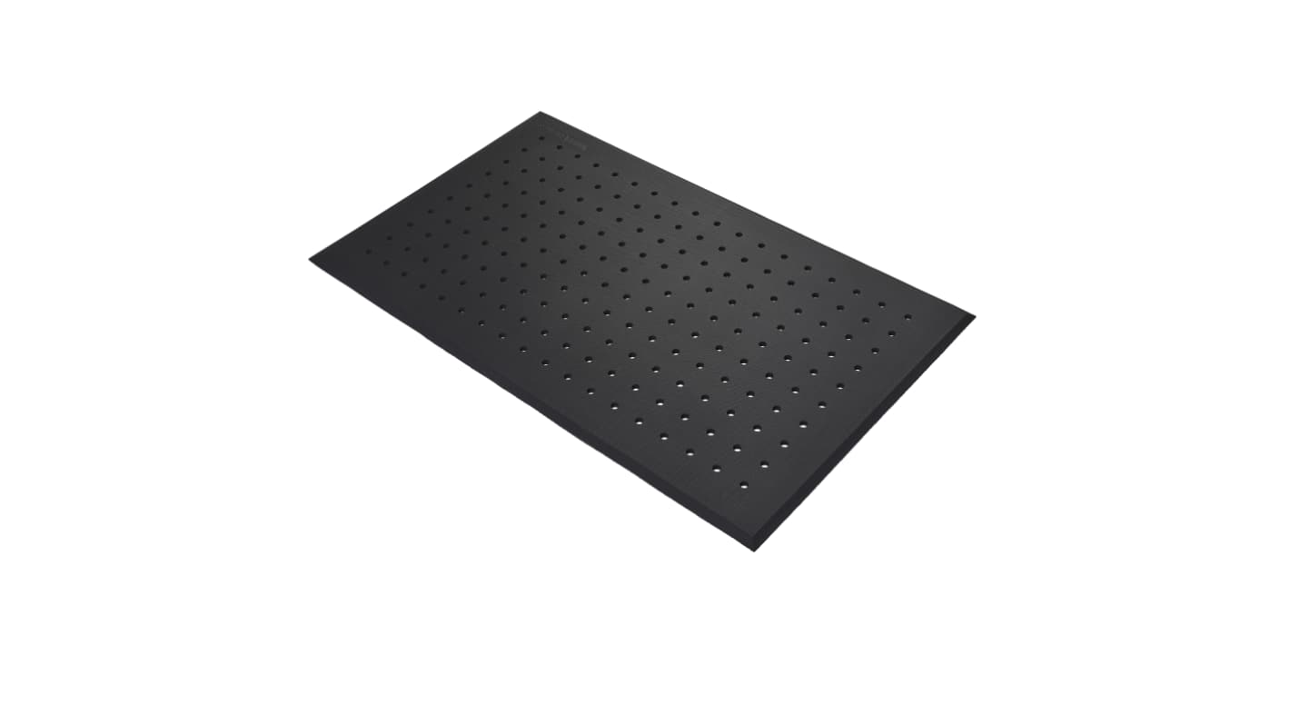 Tappeto antifatica Coba Europe in Schiuma gel gommata, 1.5m x 0.9m x 17mm, col. Nero, Antiscivolo