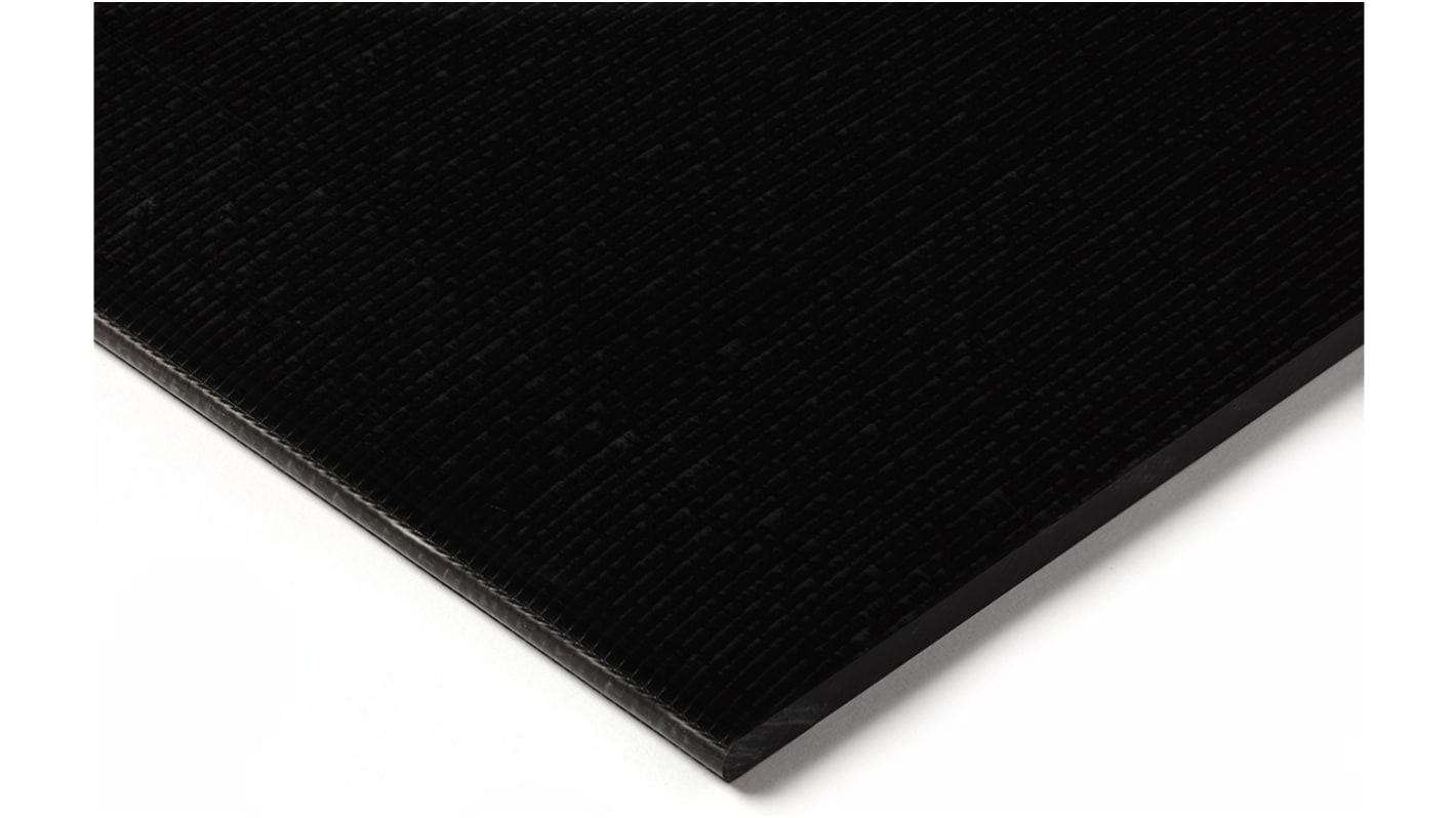 RS PRO Black Plastic Sheet, 500mm x 330mm x 30mm