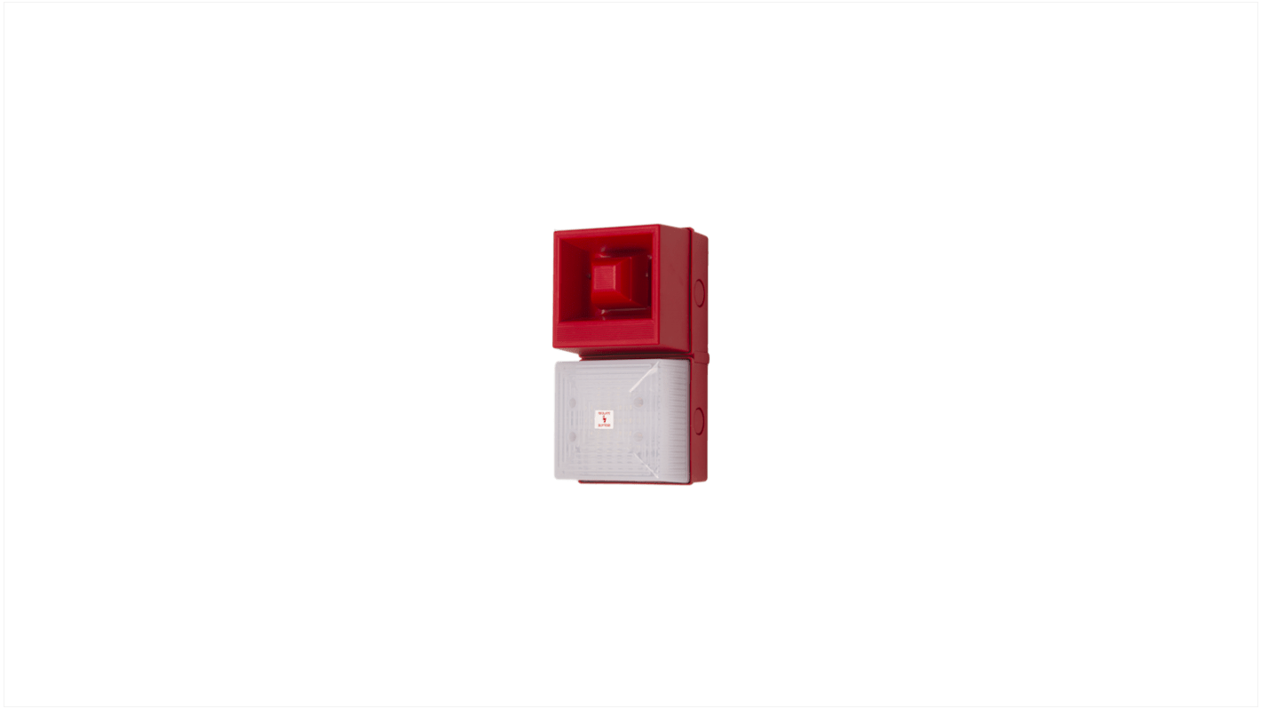 Clifford & Snell YL40 Series Opal Sounder Beacon, 24 V, IP65, Base Mount, 108dB at 1 Metre