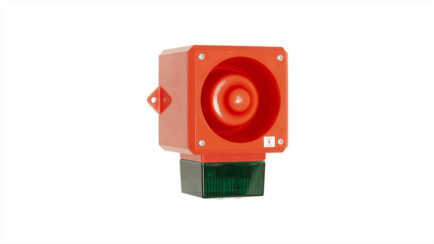 Clifford & Snell YL50 Xenon, Stroboskop-Licht Alarm-Leuchtmelder Grün / 112dB, 115 V ac
