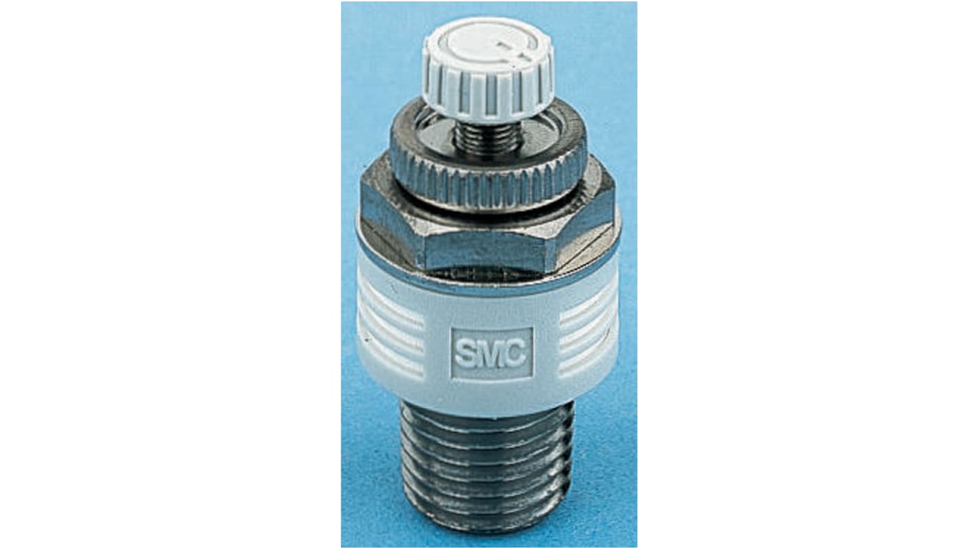 SMC ASN2 Brass 1.5MPa Pneumatic Silencer, Threaded, R 3/8 Male