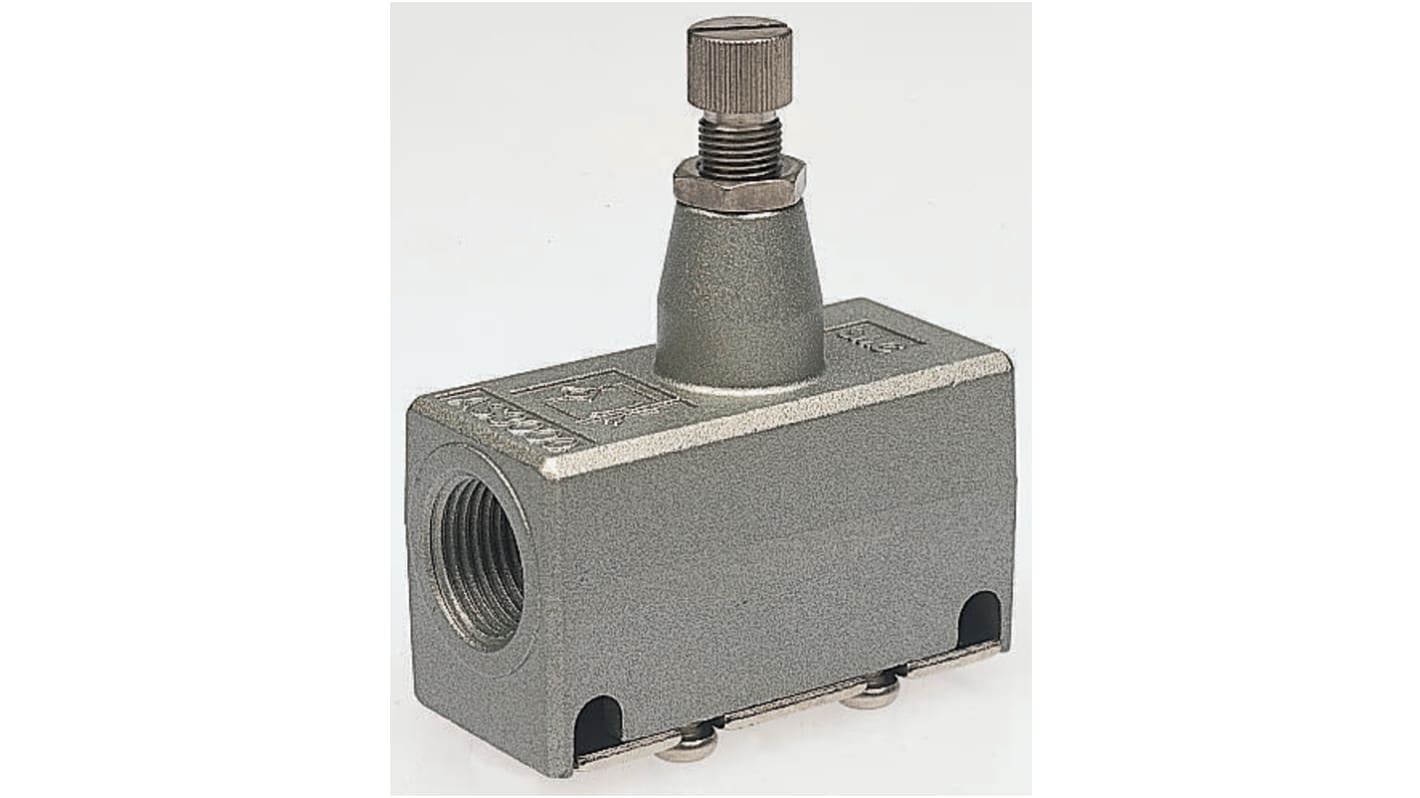 SMC AS Series Threaded Flow Regulator, G 1/4 Female Inlet Port x G 1/4 Female Outlet Port