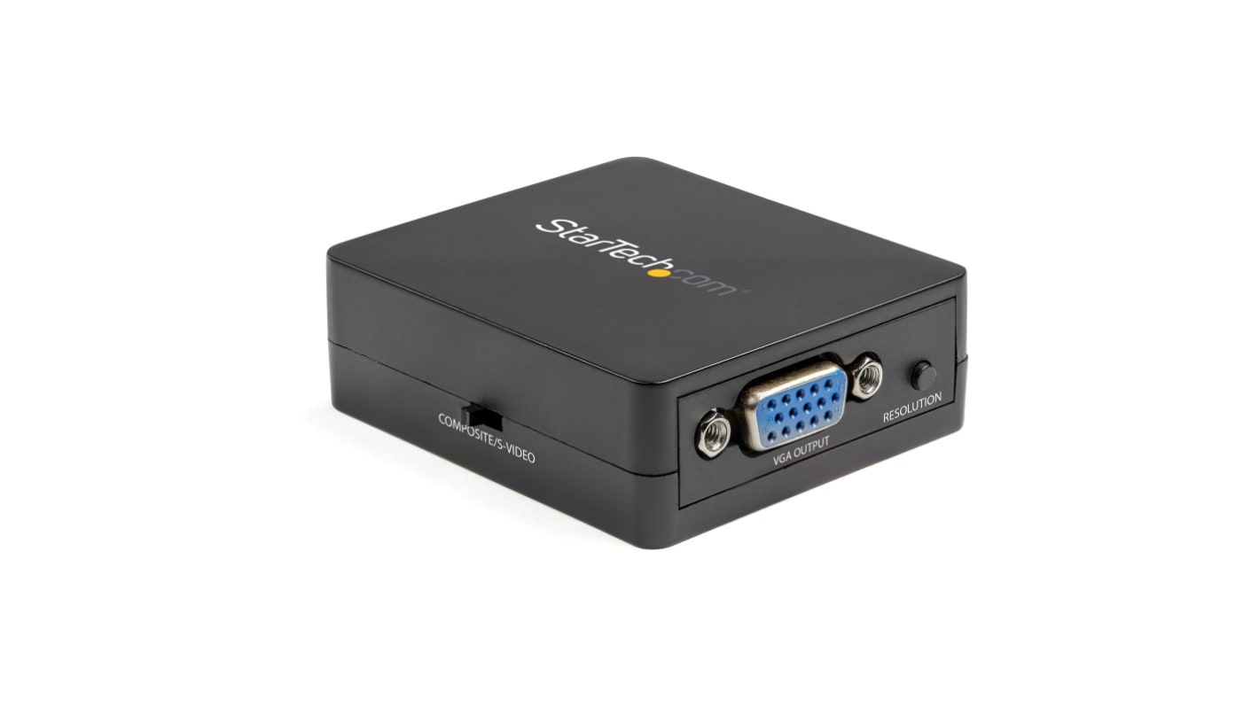 StarTech.com 2 port Composite, S-Video to VGA Video Converter, 1920 x 1200 Maximum Resolution