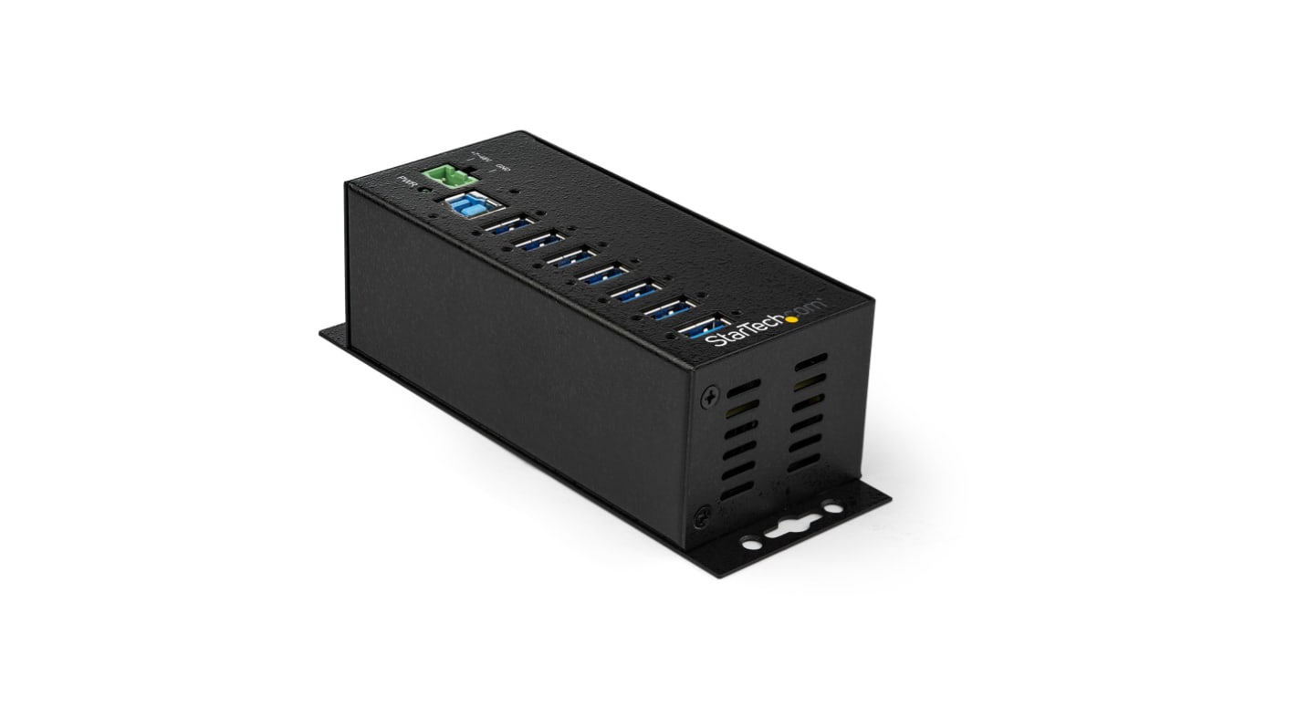 StarTech.com 7 Port USB 3.0 USB A, USB B  Hub, AC Adapter Powered, 166 x 242 x 55mm