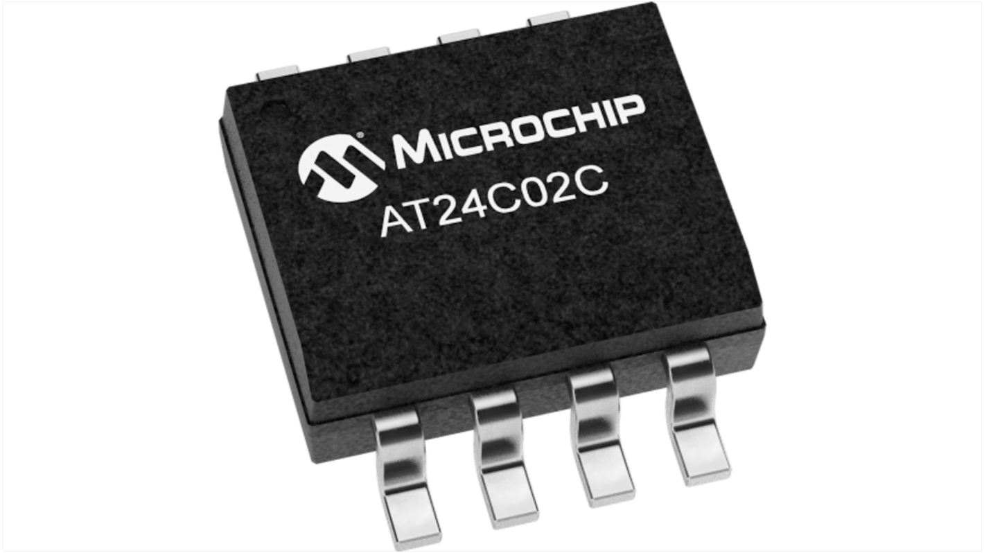 Microchip 2kbit EEPROM-Speicherbaustein, Seriell-I2C Interface, SOIC, 550ns SMD 256 x 8 bit, 256 x 8-Pin 8bit