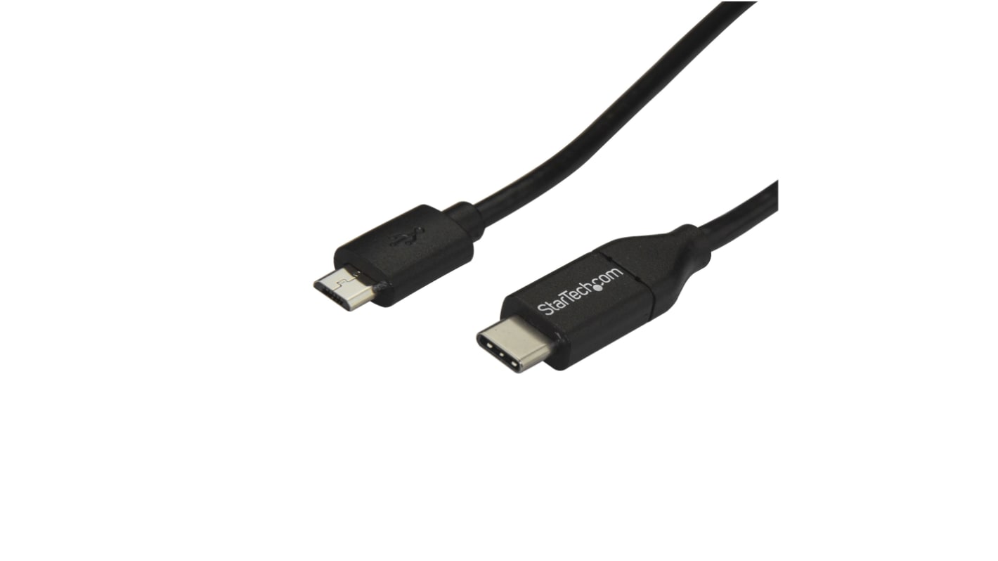 StarTech.com USB 2.0, Male USB C to Male Micro USB B, 480Mbps, 1m