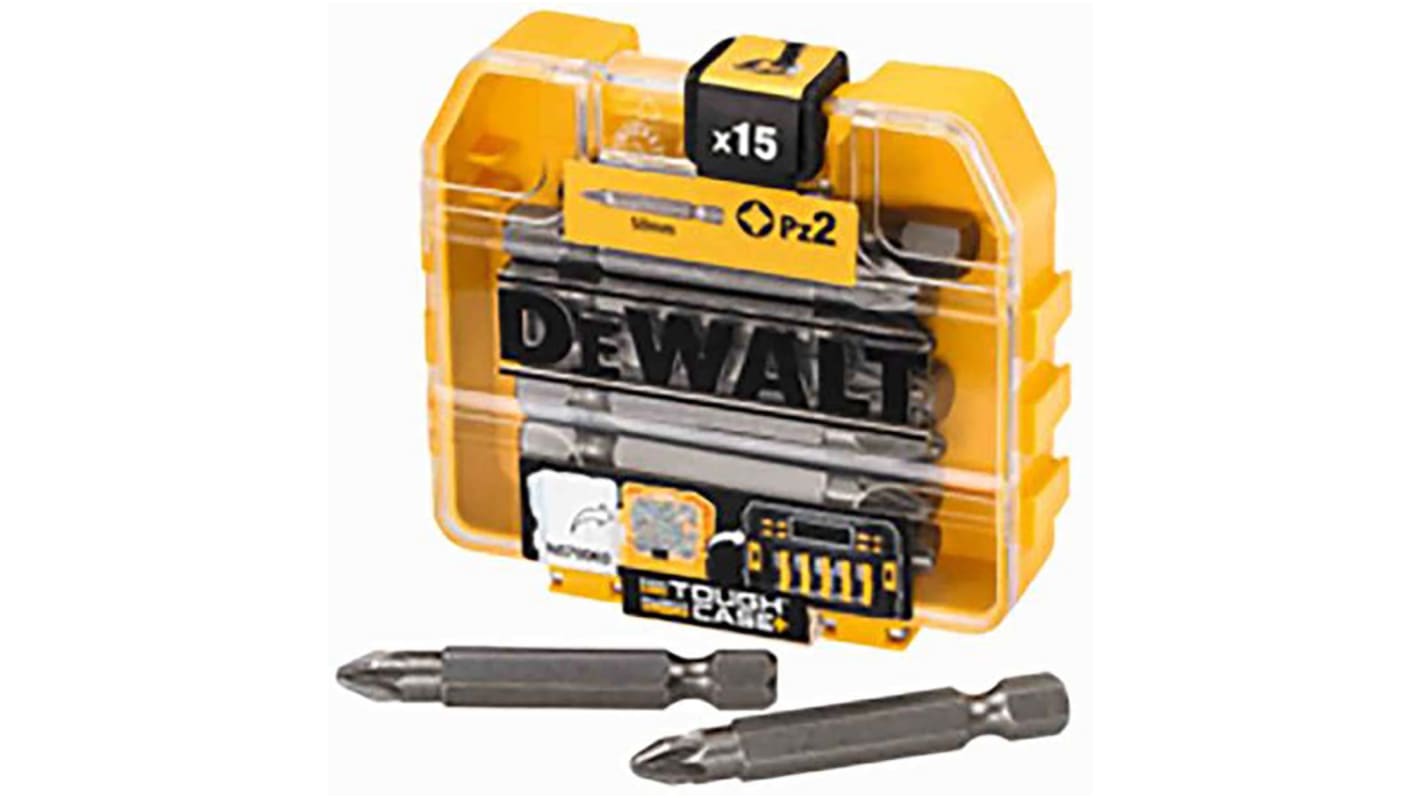 Set inserti per cacciaviti DeWALT, 15 pezzi (Pozidriv)