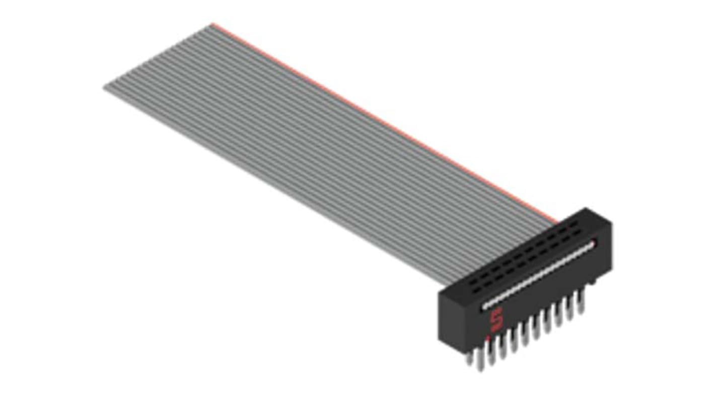 Samtec FFMD Series Ribbon Cable, Tiger Eye IDC to Tiger Eye IDC