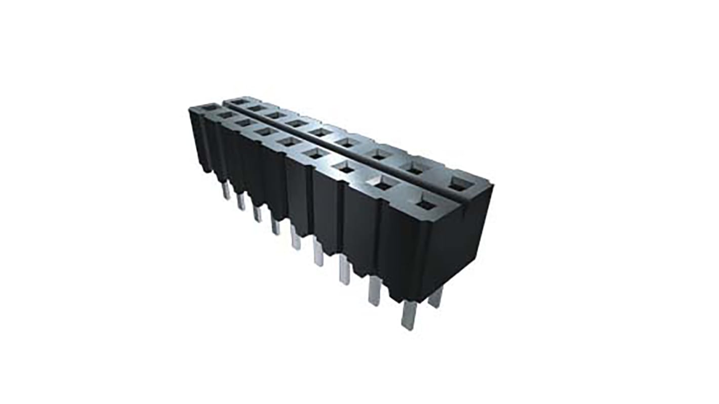 Samtec 基板接続用ソケット, 5 Pin 1 列 2.54mm ピッチ スルーホール実装