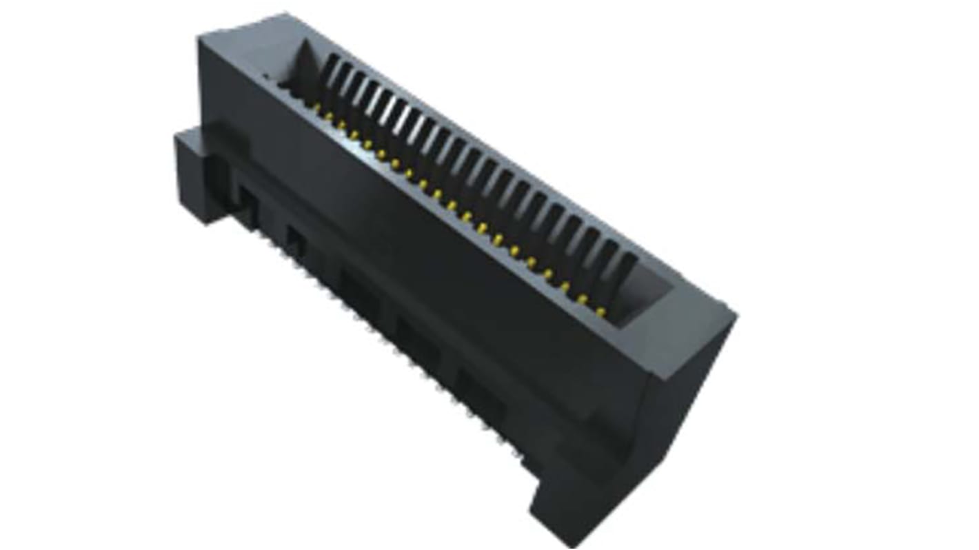 HSEC8 Samtec 0.8mmピッチ 20極 1列 ライトアングル SMT メス カードエッジコネクタ