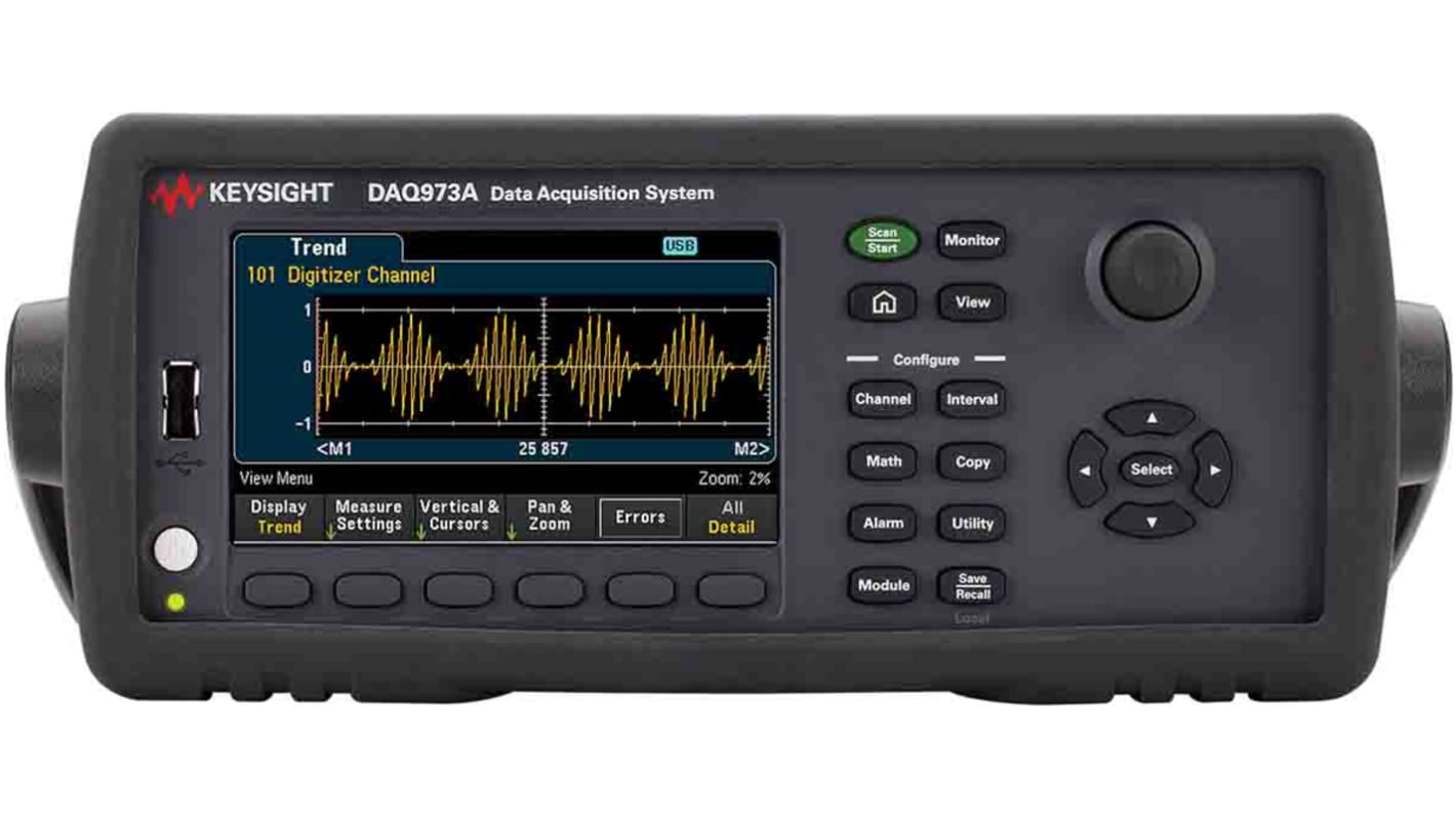 Keysight Technologies DAQ973A Data Acquisition, 3 Channel(s), USB 2.0, 800ksps, 22 bit