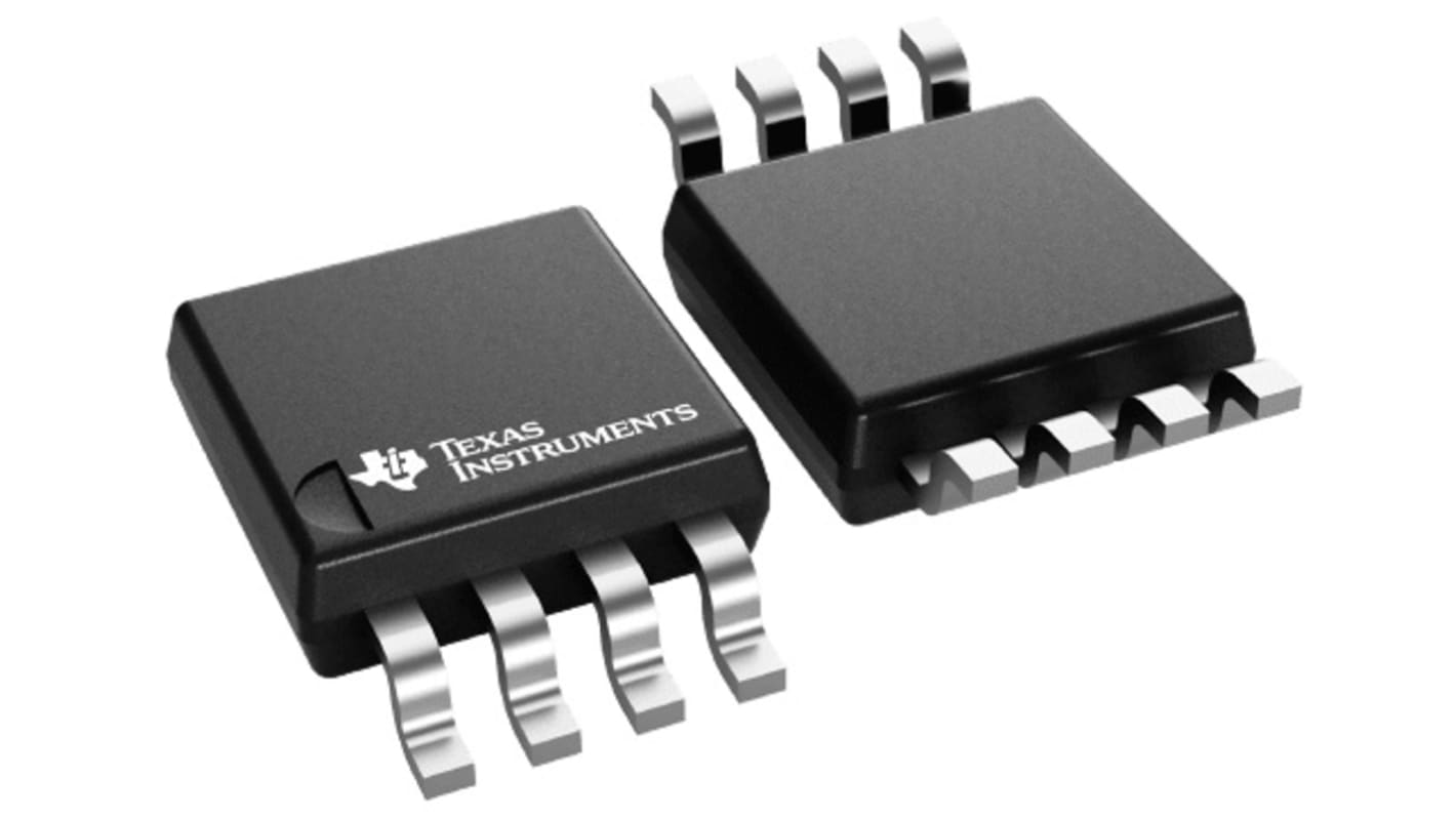 INA326EA/250 Texas Instruments, Instrumentation Amplifier, ±100μV Offset 1kHz, 2.7 → 5.5 V, 8-Pin VSSOP