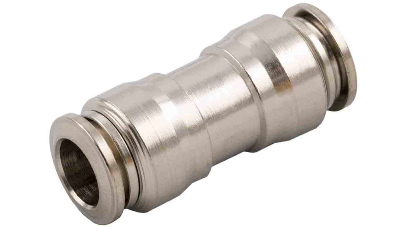 RS PRO 57000 Series Push-in Fitting, Push In 6 mm to Push In 6 mm, Tube-to-Tube Connection Style