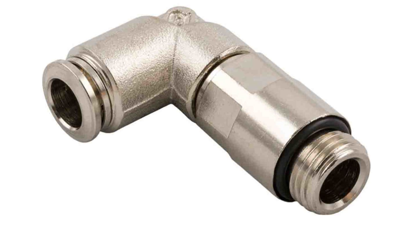 RS PRO Push-in Fitting, G 1/4 Male to Push In 6 mm, Threaded-to-Tube Connection Style