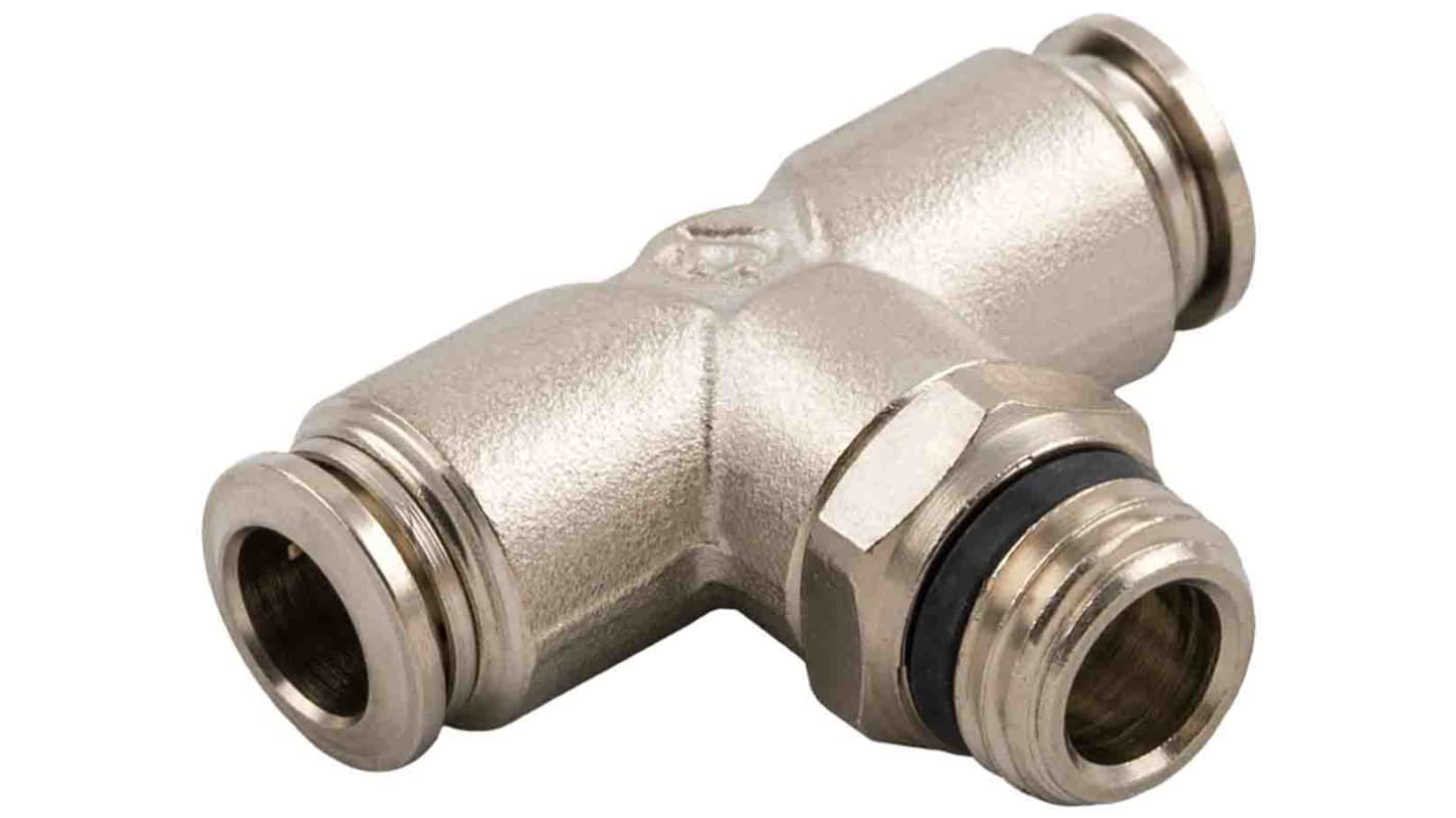 RS PRO 镀镍黄铜快插接头气管接头, 推入式10 mm转推入式10 mm