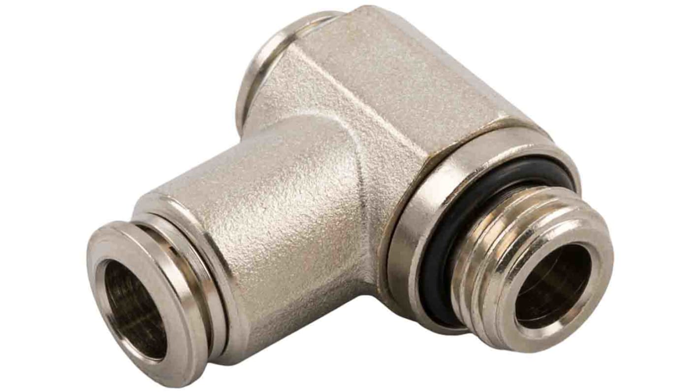 RS PRO 57550 Series Push-in Fitting to Push In 10 mm, Threaded-to-Tube Connection Style