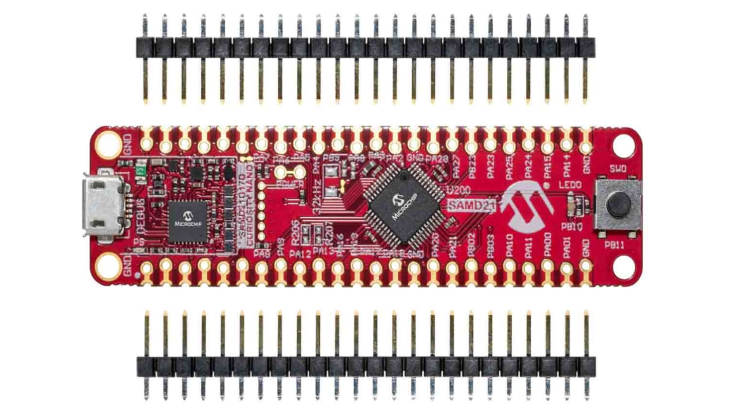 Microchip Technology SAM D21 Curiosity Nano Evaluation Kit 32 Bit MCU Evaluation Kit DM320119