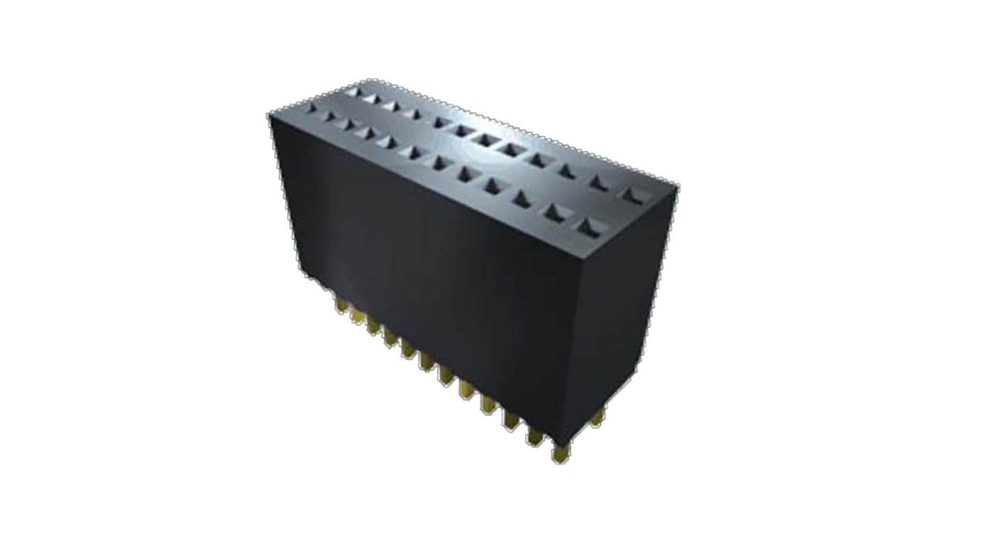 Gniazdo PCB 20 -pinowe raster: 1.27mm Proste Przewlekany