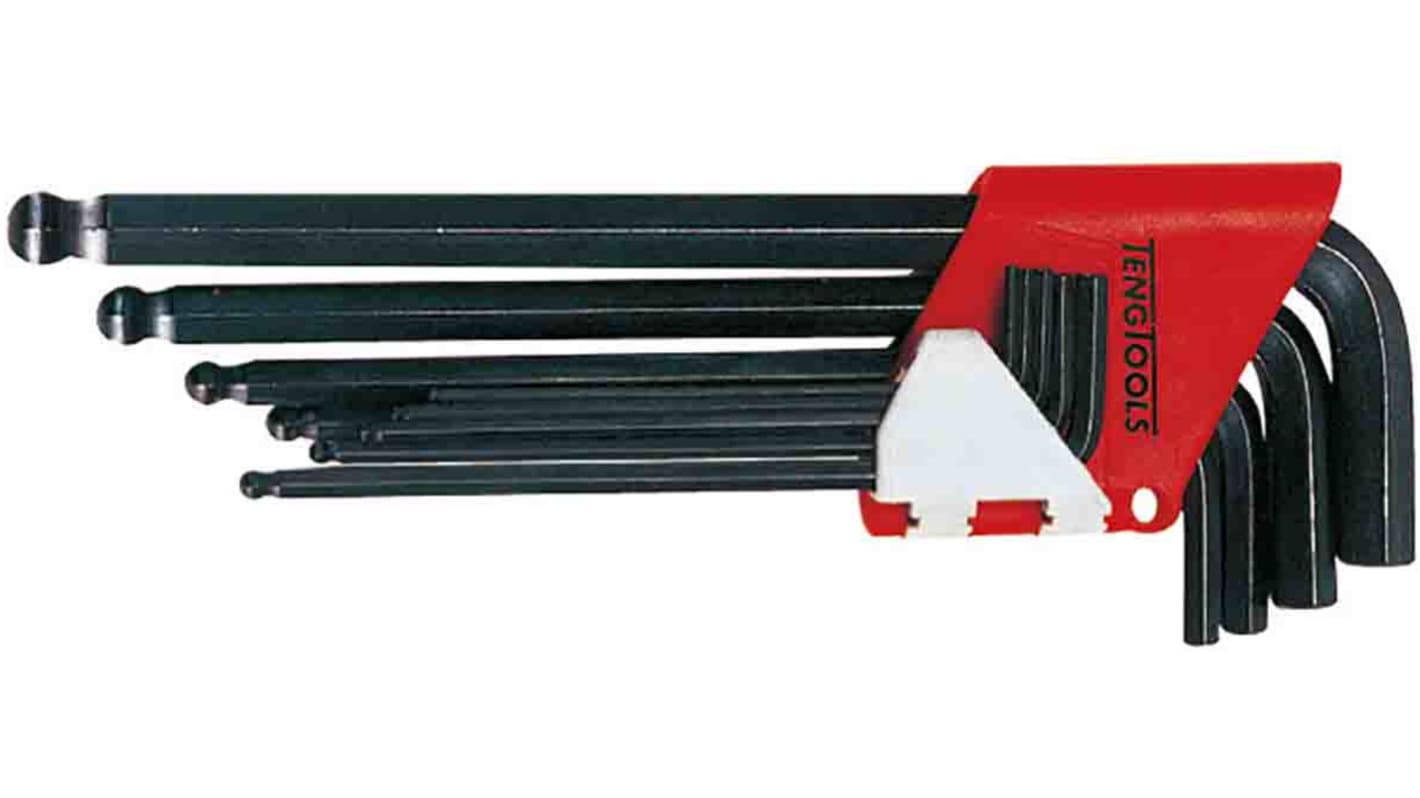 Teng Tools 9 piece L Shape Metric Hex Key Set, 1.5 → 10mm