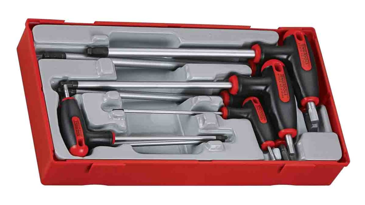 Teng Tools 7 piece L Shape Metric Hex Key Set, 2.5 → 8mm