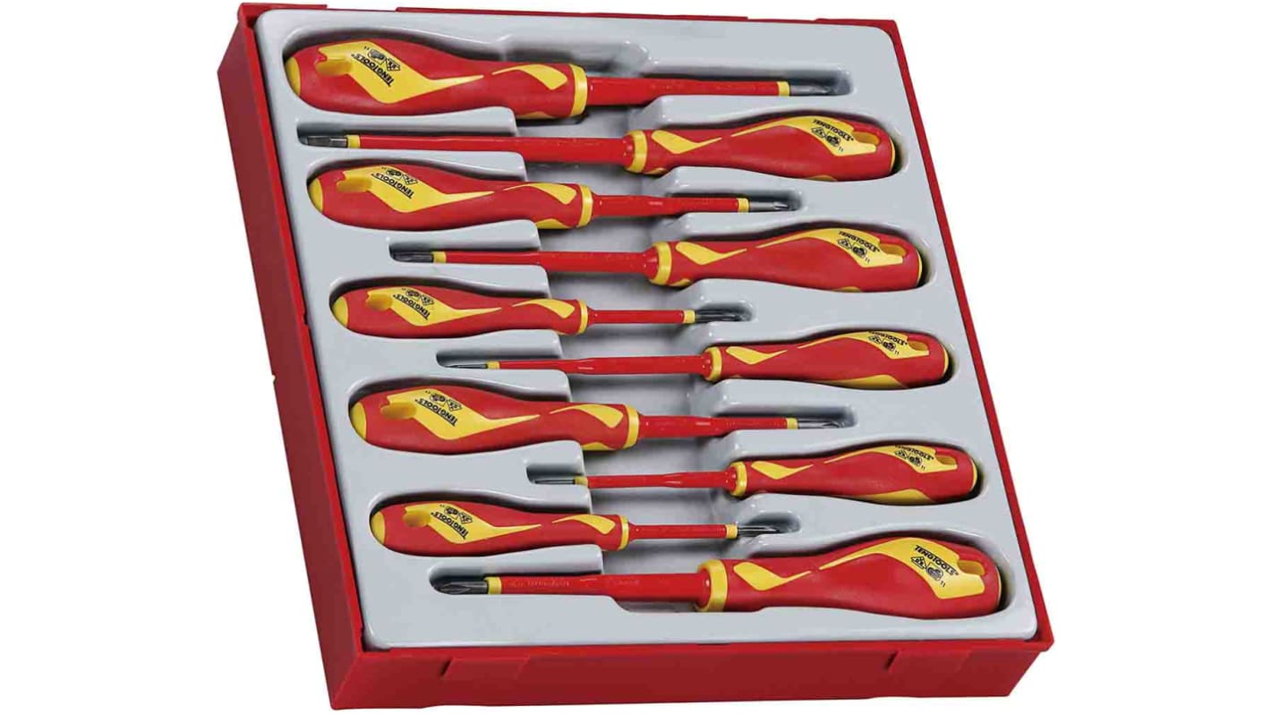 Teng Tools Insulated Screwdriver Set, 10-Piece