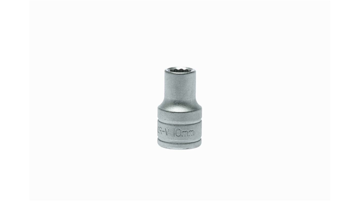 Teng Tools 1/2 in Drive 10mm Standard Socket, 12 point, 38 mm Overall Length