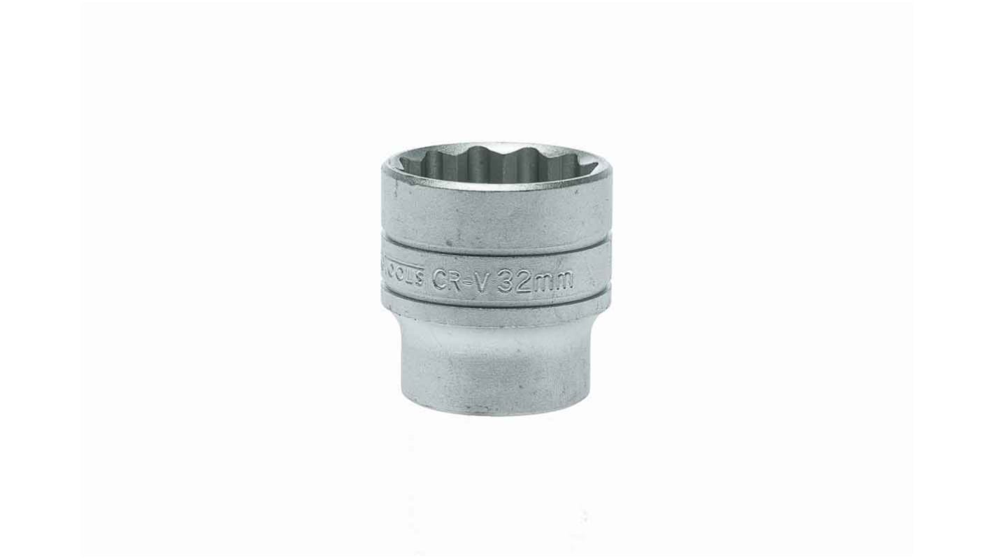 Teng Tools ソケット 1/2インチ, ソケットサイズ:32mm, 長さ:43 mm