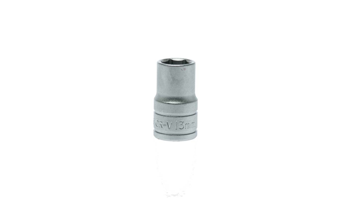 Teng Tools 1/2 in Drive 13mm Standard Socket, 6 point, 38 mm Overall Length