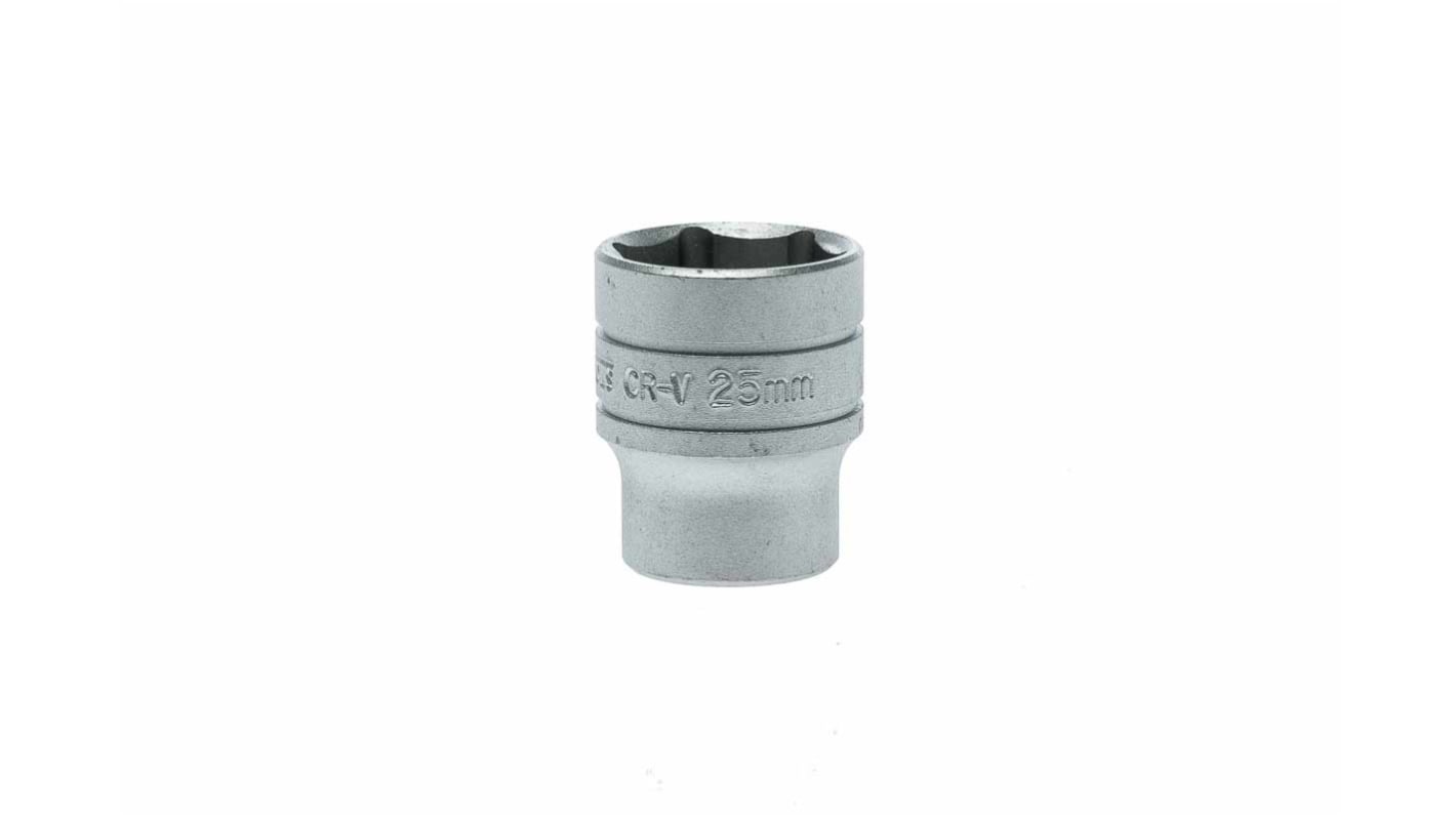 Teng Tools ソケット 1/2インチ, ソケットサイズ:25mm, 長さ:40 mm