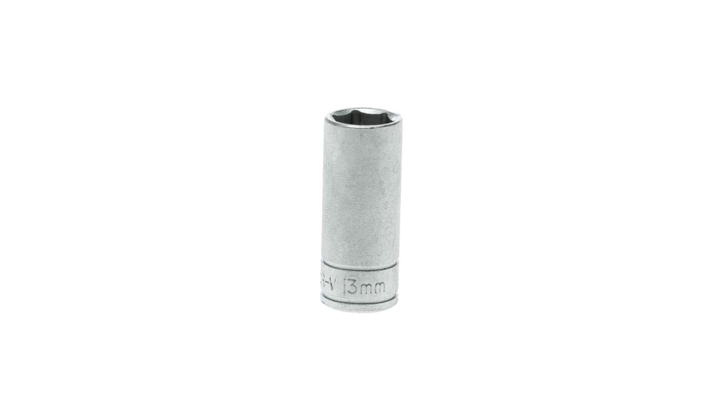 Teng Tools 3/8 in Drive 13mm Deep Socket, 6 point, 45.5 mm Overall Length