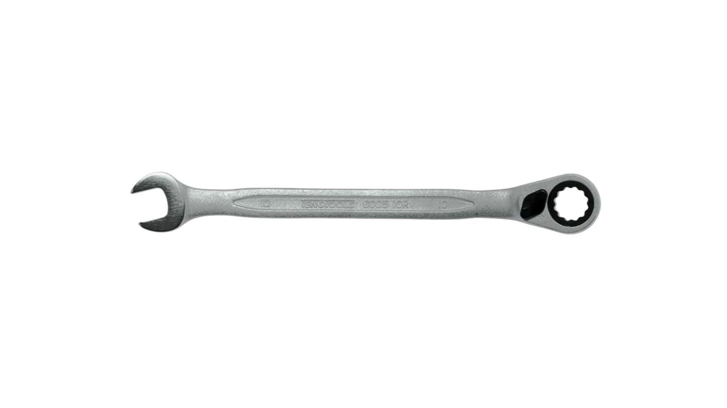Klucz płasko-oczkowy Klucz płasko-oczkowy z grzechotką Teng Tools długość 159 mm Chromowo-wanadowy