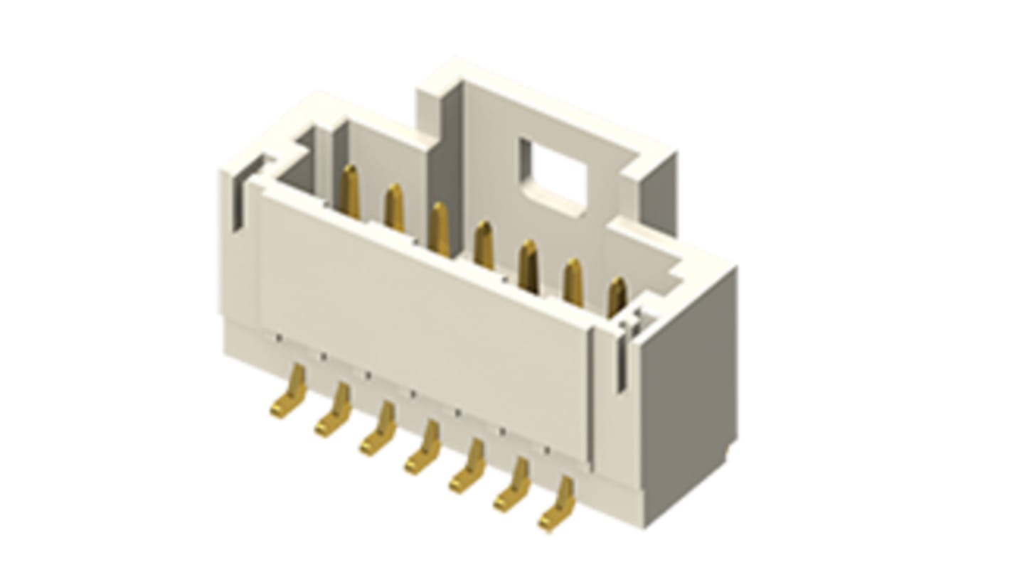 Conector macho para PCB Samtec serie T1M de 3 vías, 1 fila, paso 1.0mm